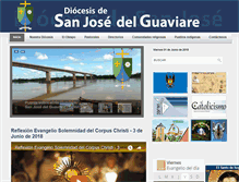 Tablet Screenshot of diocesisdelguaviare.org